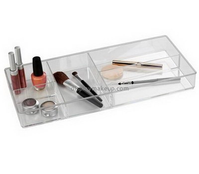 Custom acrylic makeup brush holder desk organizer cosmetic display rack DMO-130