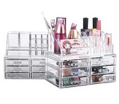 Custom acrylic makeup organizer cheap clear makeup storage containers clear drawers for makeup DMO-196