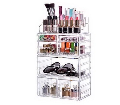 Customized large acrylic drawers large acrylic cosmetic organizer best makeup storage DMO-252