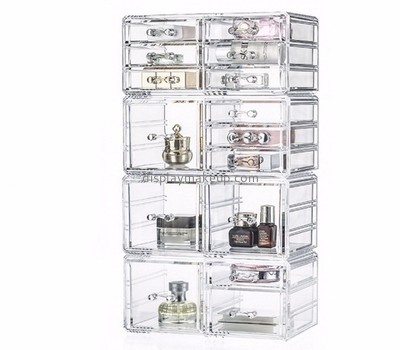 Customized acrylic makeup storage box clear plastic makeup organizer makeup drawer organizer DMO-285