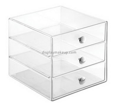 Custom acrylic 3 drawer makeup counter storage box organizer DMO-328
