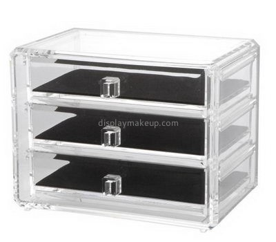 Custom clear acrylic cosmetic vanity organizer storage drawers for makeup DMO-372