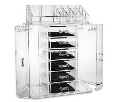 Custom clear acrylic vanity cosmetic makeup storage drawers organizer DMO-382