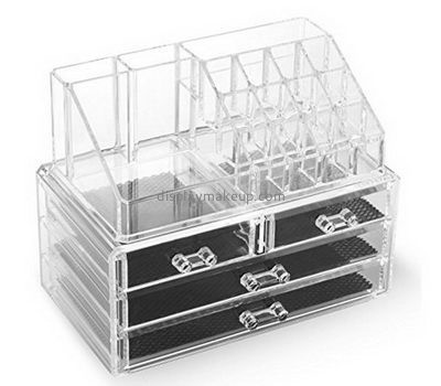 Custom acrylic perspex cosmetic storage 4 drawers makeup shelf organizer DMO-395