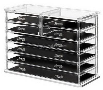 Perspex suppliers custom clear acrylic drawer makeup organizer DMO-453