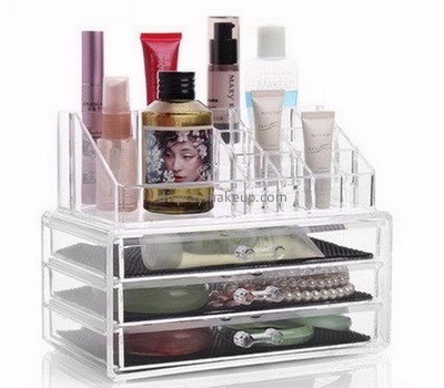 Acrylic plastic supplier custom acrylic clear makeup containers organizer DMO-458