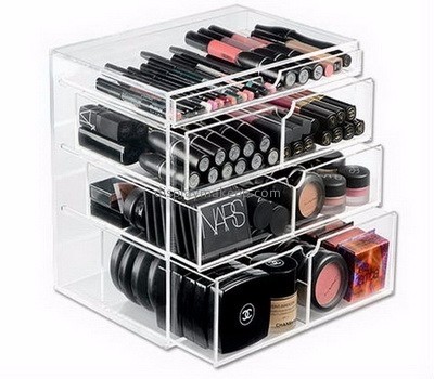 Acrylic suppliers customize clear makeup organisers box DMO-478