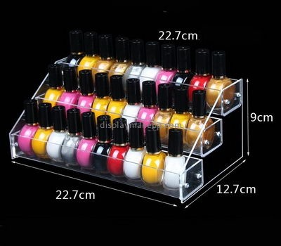 China acrylic manufacturer customized acrylic makeup and nail polish organizer holder DMD-584