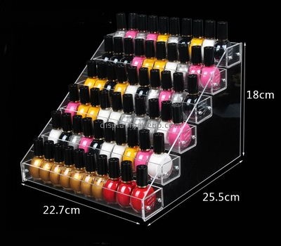 Cosmetic display stand suppliers custom acrylic nail polish organizer rack DMD-926