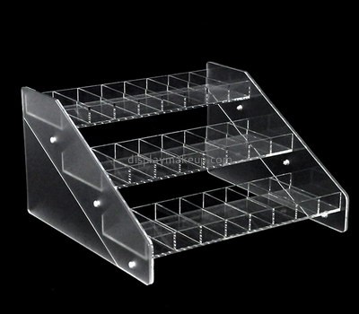 Custom 3 tiers clear acrylic cosmetic display stands DMD-2687