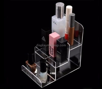 Custom 3 tiers clear acrylic makeup display stands DMD-2741