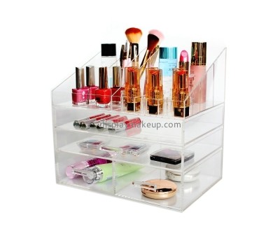 Factory direct wholesale clear acrylic makeup organizer with drawers DMO-024
