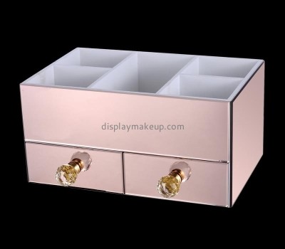 China acrylic manufacturer customize cosmetic storage containers for makeup DMO-553