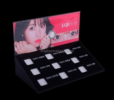 Wholesale acrylic counter top display cosmetic product display stands  display counter designs DMD-095