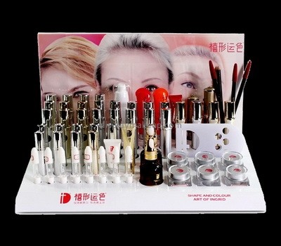 Custom design acrylic makeup counter display small display shop shelf display cosmetic DMD-100