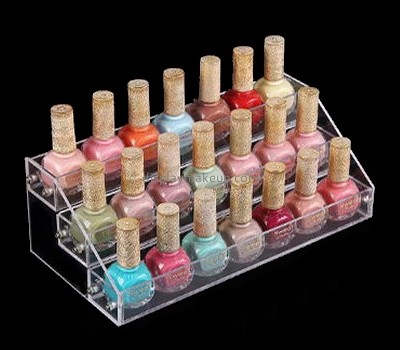 Customized acrylic perspex display plastic nail polish rack cosmetic display DMD-257