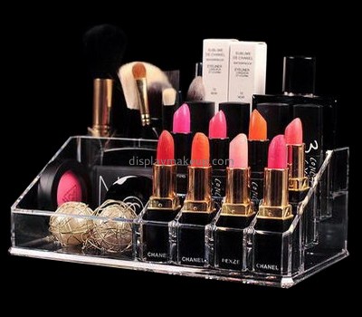 Acrylic factory customized clear acrylic lipstick holder makeup organizer DMD-365