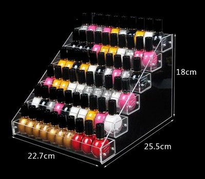 Cosmetic display stand suppliers customized plastic nail polish organisers holder DMD-381