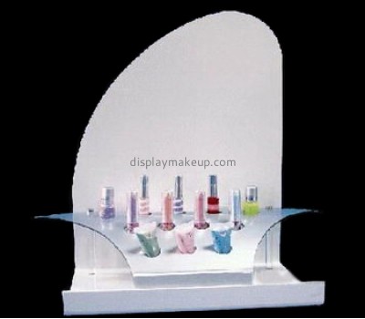 Makeup display stand suppliers customized cosmetic retail plastic display racks DMD-437