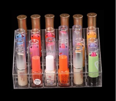 Cosmetic display stand suppliers customized acrylic 24 lipstick holder DMD-512