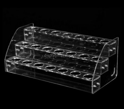 Customized clear acrylic tiered shelf DMD-1178