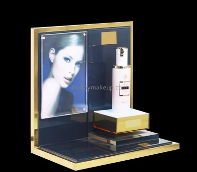 Custom acrylic trade show skin care display riser DMD-3043