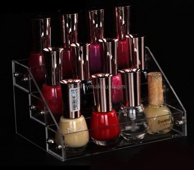 Hot selling acrylic makeup display stand merchandise display finger nail polish rack DMD-187
