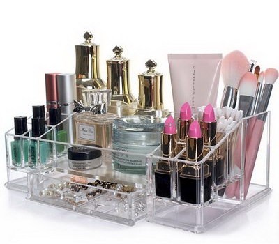 Customized plexiglass container makeup containers makeup organizer with drawers DMO-146