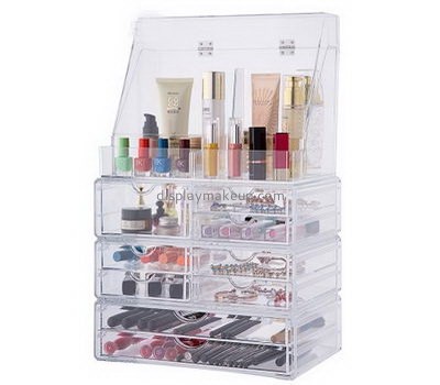 Factory direct sale clear plastic display cases large makeup organizer make up box DMO-148