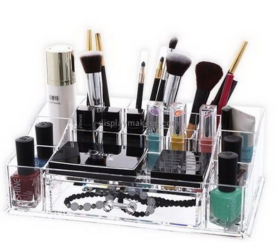 Custom design clear cosmetic organizer makeup brush organizer acrylic storage containers DMO-165