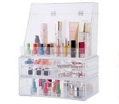 Customized acrylic countertop makeup organizer makeup drawer storage  acrylic makeup case DMO-201