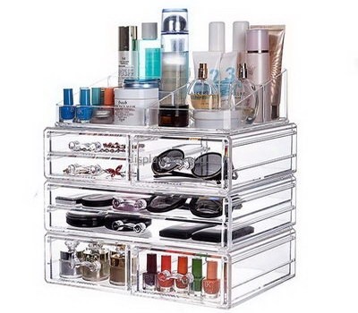 Customized acrylic cosmetic organiser tabletop cosmetic organizer plastic makeup storage DMO-204