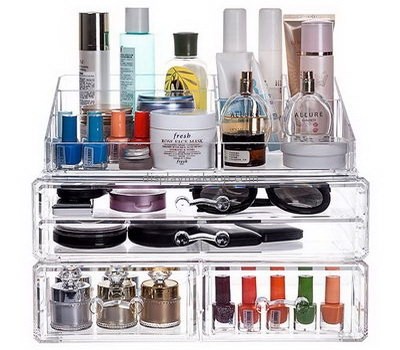 Customized acrylic vanity organizer makeup organiser box cheap cosmetic organizer DMO-218