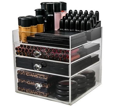 Custom clear drawer storage acrylic makeup organizer wholesale plastic makeup drawers DMO-231