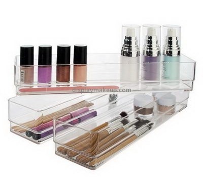 Custom acrylic organizer tray makeup acrylic storage clear acrylic storage DMO-232
