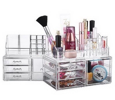 Customized acrylic organizer drawers clear makeup case makeup organiser with drawers DMO-235