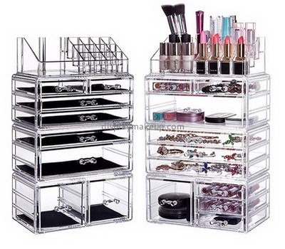Custom acrylic makeup organizer countertop makeup clear organizer clear containers for makeup DMO-236