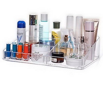Custom clear makeup storage organizer makeup organizer tray acrylic storage trays DMO-273