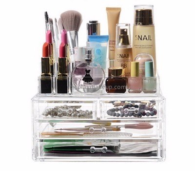 Custom acrylic makeup drawers plastic makeup drawers makeup organizer countertop DMO-279