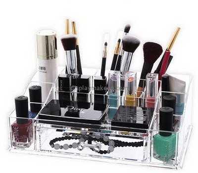 Custom acrylic table stand clear acrylic makeup organizer acrylic makeup storage DMO-302