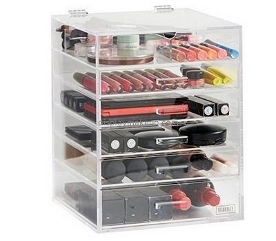 Custom transparent acrylic makeup storage organizer with drawers DMO-315