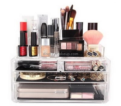 Custom cheap acrylic makeup storage cosmetic drawer organizer container DMO-324