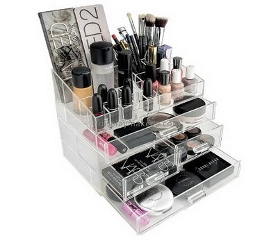 Custom acrylic perspex cosmetic makeup organizer box with drawers DMO-338