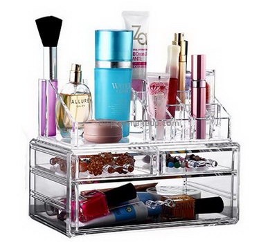 Custom stackable acrylic drawers storage for makeup products DMO-348