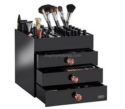 Custom acrylic perspex cosmetic makeup brush organizer case DMO-356