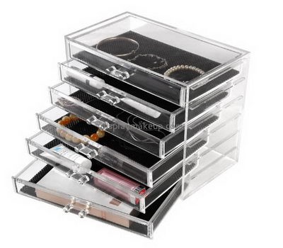 Custom acrylic drawers cheap best makeup case organizer DMO-369