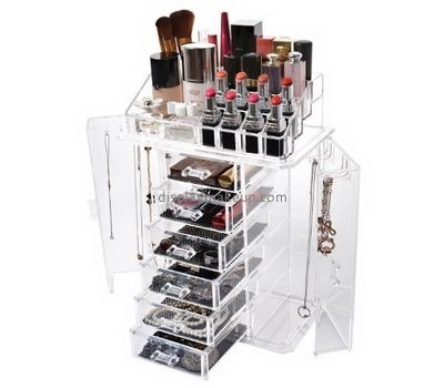 Custom clear acrylic perspex makeup cosmetic 6 drawers containers DMO-387