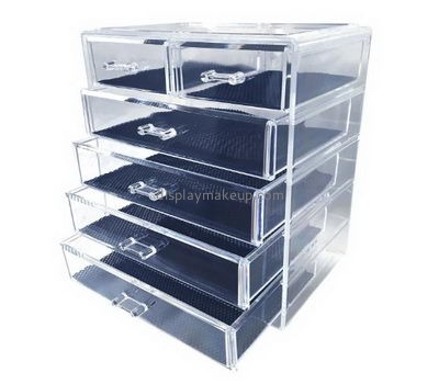 Custom acrylic lucite storage makeup holder 6 drawers box DMO-396