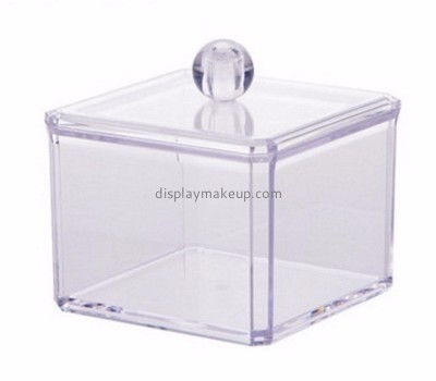 Acrylic display supplier custom acrylic cotton ball and q tip container DMO-404
