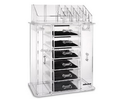 Acrylic display supplier custom clear acrylic treasure box makeup organizer storage 6 drawers DMO-423